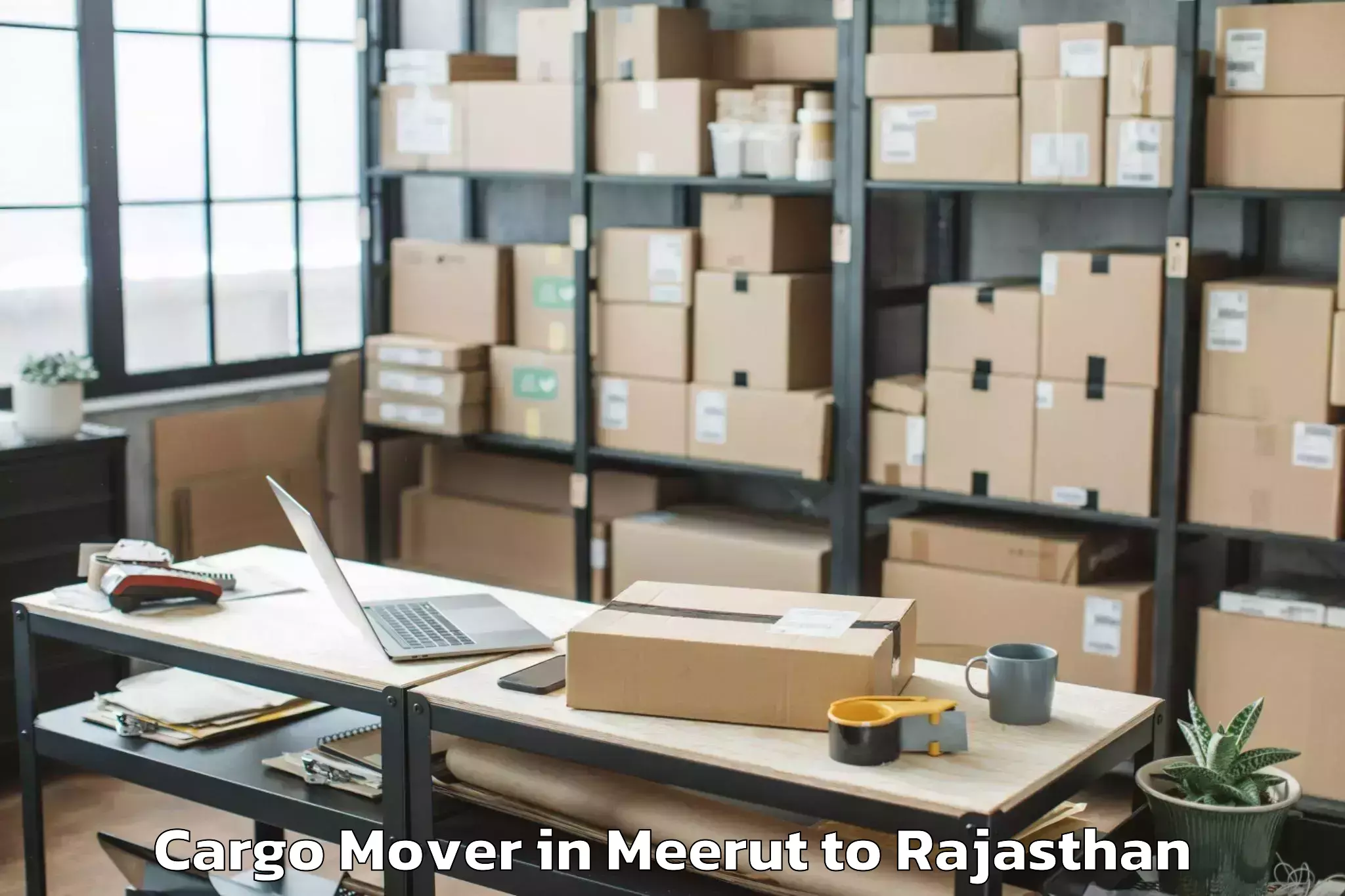 Hassle-Free Meerut to Sanchore Cargo Mover